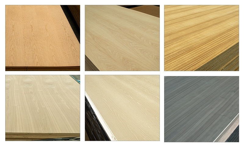Wood veneer panel real product shots